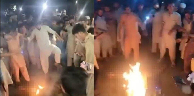 حرق شخص أساء للقرآن في باكستان