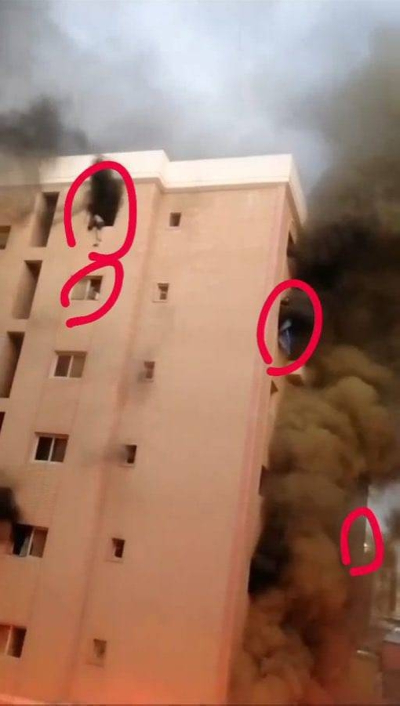 حريق في مبنى بالأحمدية في الكويت