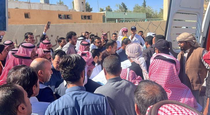 وصول جثمان الشهيد الجازي الى معان