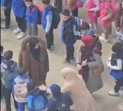 little child in a school in Algeria
