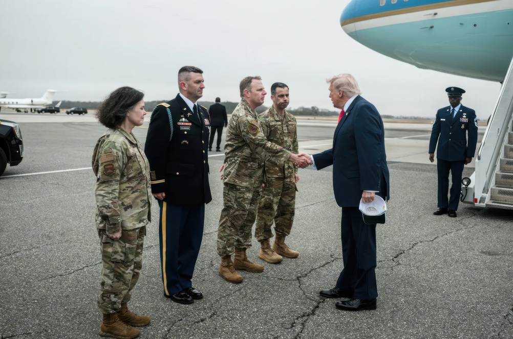 Trump with Air Force