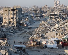 Gaza rubble to be transformed into island