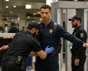 تفتيش أمني للنجم البرتغالي