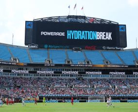 Hydration break in football match