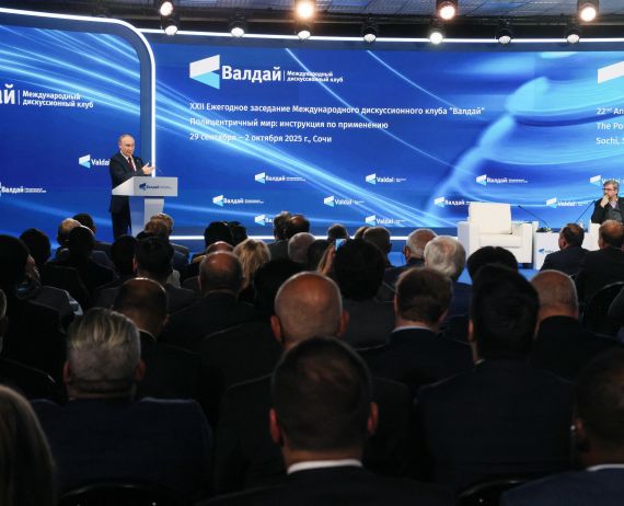 Putin warns west: ‘compete militarily if you dare’