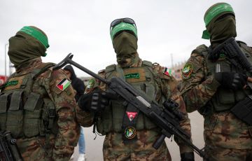 Palestinian Hamas fighters