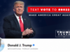 Donald Trump's official facebook page