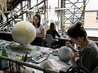 In 2008, Peter Bellerby set out to buy his father a high quality handmade globe as an 80th birthday present. When he could not find one, the Briton decided to make it himself -- and, in the process, catapulted himself into a new profession.  Niklas HALLE'N / AFP