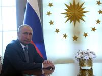 Russian President Vladimir Putin poses during a meeting with his Turkish counterpart at the Presidential Palace in Ankara, on September 16, 2019. (AFP/ File Photo)