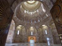 A view of the interior of the new Yazidi Temple in the village of Aknalich, 35 kilometres from the Armenian capital Yerevan,  KAREN MINASYAN / AFP