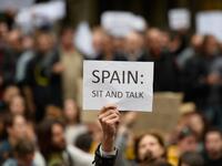 Nearly 600 people have been injured in clashes with police since the protests started. Demonstrators have set fire to cars and garbage bins and thrown rocks at police, who have responded with batons and rubber bullets. JOSE JORDAN / AFP 