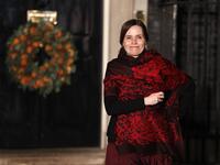 Iceland's Prime Minister Katrin Jakobsdottir leaves 10 Downing Street in central London on December 3, 2019 after attending a reception hosted by Britain's Prime Minister Boris Johnson ahead of the NATO alliance summit. NATO leaders gather Tuesday for a summit to mark the alliance's 70th anniversary but with leaders feuding and name-calling over money and strategy, the mood is far from festive. Alastair Grant / AFP