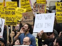 Demonstrators are protesting the US drone attack which killed Iran's Major General Qasem Soleimani in Iraq on January 3, a dramatic escalation in spiralling tensions between Iran and the US, which pledged to send thousands more troops to the region. ANDREW CABALLERO-REYNOLDS / AFP