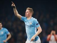 لاعب الوسط البلجيكي كيفين دي بروينه (مانشستر سيتي)