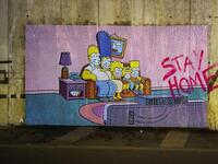 Art by Nello Petrucci in Pompei, Italy. (Twitter)