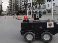 Robots for monitoring streets during lockdowns