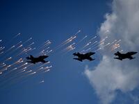 Belarus' Yakovlev Yak-130 aircrafts take part in a military parade to mark the 75th anniversary of the Soviet Union's victory over Nazi Germany in World War Two, in Minsk on May 9, 2020. Sergei GAPON / AFP