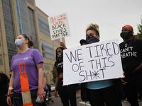 Floyd was later pronounced dead while in police custody after being transported to Hennepin County Medical Center. Michael B. Thomas/Getty Images/AFP