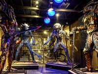 This photograph taken on July 18, 2020 shows life-sized sculptures of characters from the "Predator" film series made of scrap metal parts at the Ban Hun Lek museum in Ang Thong, some 100km north of Bangkok. "Ban Hun Lek" or "The House of Steel Robots" is a museum where a collective of artists display their scrap metal creations depicting popular comics and sci-fi film characters. Mladen ANTONOV / AFP