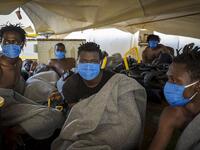 Alp Mehmet, chairman of campaign group Migration Watch, said: 'Although Banksy may think what he is doing is helping, his actions are only serving to encourage this evil trade of migrant trafficking (AFP)