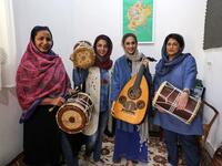 The all-women band "Dingo" -- which in the local dialect refers to the first wobbly steps of infants as they learn to walk -- was formed in late 2016, but their performance in April 2019 was only the second time that they had been able to play to a mixed audience at the state-organised "Persian Gulf music" festival in Bandar Abbas. ATTA KENARE / AFP