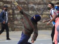 Bogota's Mayor Claudia Lopez, apologized this Sunday for the abuses of the public force, in a ceremony that gathered relatives of the dead and wounded during the bloody protests that broke out five days ago against police brutality in Colombia. DANIEL MUNOZ / AFP