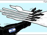 Cartoonists denounce the Abraham Accord signed by UAE and Bahrain with Israel. (Emad Hajjaj/ Twitter)