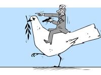 Cartoonists denounce the Abraham Accord signed by UAE and Bahrain with Israel. (Emad Hajjaj/ Twitter)