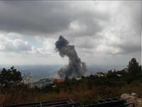 Explosion rocks southern village of Ain Qana (Twitter)