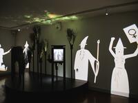 The Wizards is displayed at the HEX!, a museum of Witch Hunt, on October 1, 2020 in Ribe, Denmark. Located in the home of a former witch hunter, the Hex! Museum of Witch Hunt sheds light on how a fear of witches led to persecutions that swept across Denmark and Europe in the 16th and 17th centuries. Jonathan NACKSTRAND / AFP