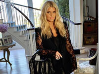 Simpson is proud of her shape after working out again and giving up alcohol. 