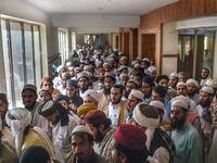 In this picture taken on October 19, 2020 Islamic seminary students leave a classroom at the Darul Uloom Haqqania seminary in Akora Khattak. The Darul Uloom Haqqania seminary has churned out a who's who of Taliban top brass -- including many now on the hardline group's negotiating team holding talks with the Kabul government to end a 20-year war. Abdul MAJEED / AFP