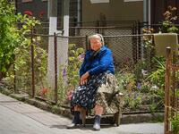 An elderly woman living in a small village near Arad, Romania/Photo by Ewelina Lepionko