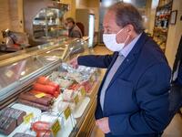 A Moroccan Jewish man chooses cold cuts at a kosher butcher shop 'Amsellem' in the western Moroccan port city of Casablanca, on December 11, 2020 After the United Arab Emirates, Bahrain and Sudan, Morocco is the fourth Arab country since August to commit to establishing diplomatic relations with the Israel. In the 1950s and 60s, Jews from Iraq, Yemen and Morocco migrated to the Jewish state, where key posts were in the hands of Ashkenazi Jews, who hail from Europe. FADEL SENNA / AFP