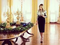 Melania Trump decorates The White House for Christmas. (Twitter)