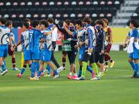 Ulsan Hyundai players celebrate their victory (Photo: AFP)