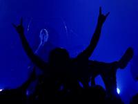 This picture taken on January 2, 2021 shows Joe Henley, a leading vocalist of Taiwanese death metal band 'Dharma' performing during a concert in Taichung. Sam Yeh / AFP