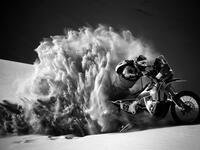 Biker Walter Roelants of Belgium rides during Stage 2 of the Dakar Rally 2021 between Bisha and Wadi Ad-Dawasir in Saudi Arabia on January 4, 2021. FRANCK FIFE / AFP