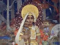 Serene and beautiful, Mary appears ageless (Facebook)