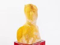 Brutus / 2020 “made by bees” series Materials: natural beeswax, wood, plastic (Instagram)