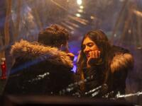 People celebrate Valentine's day at Magical pub The Cauldron in New York on February 13, 2021. New York Restaurants reopened on Friday Indoor dining at 25% capacity for Valentine's weekend. Kena Betancur / AFP