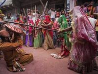 Lathmar Holi festival celebrations