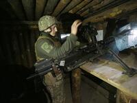 Serviceman on the Ukrainian border