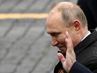 Russian President Vladimir Putin leaves Red Square after the Victory Day military parade in Moscow on May 9, 2021. Russia celebrates the 76th anniversary of the victory over Nazi Germany during World War II
