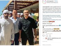 Ammos: شوهد الشيخ حمدان في مطعم Ammos الشهير بمأكولاته اليونانية الشهية. المطعم موجود في منطقة الجميرة.
