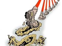 Leaving a mess. Cartoon by DengCoy Miel