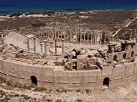Leptis Magna on the Libyan coast