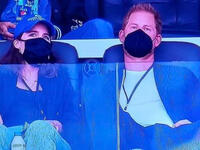 Prince Harry attends the annual event with royal cousin Princess Eugenie
