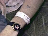 Kurt had a homemade ‘K’ tattoo