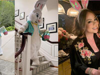 Mariah Carey Welcomes The Easter Bunny